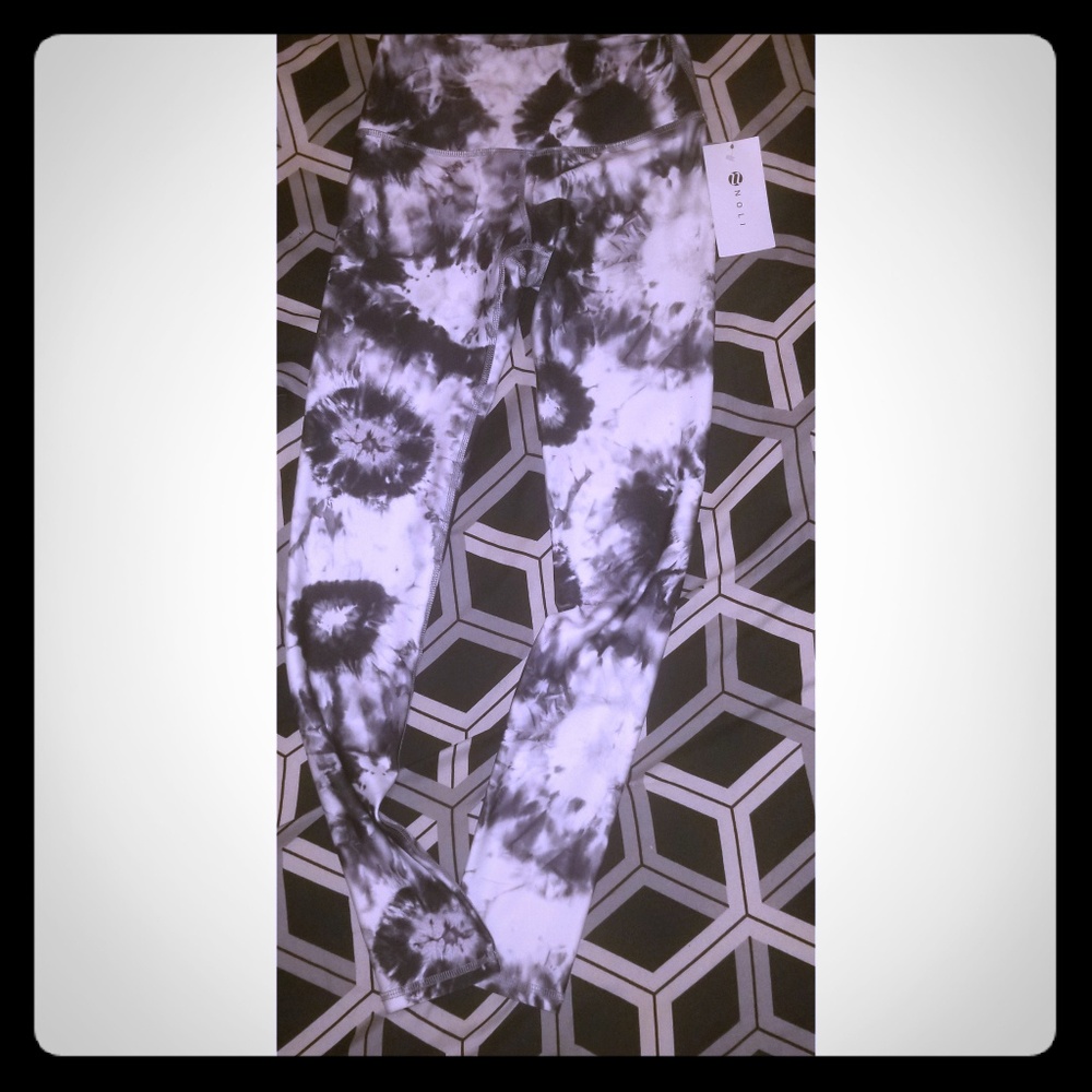 Splatter Print Tie dye workout leggings size xs